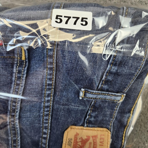 Levi's Jeans Mens 40x30 Blue Denim Loose Straight Leg Relaxed Fit Zip Fly 569 - Picture 11 of 11